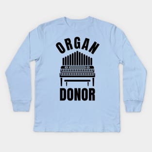 ORGAN DONOR (black) Kids Long Sleeve T-Shirt